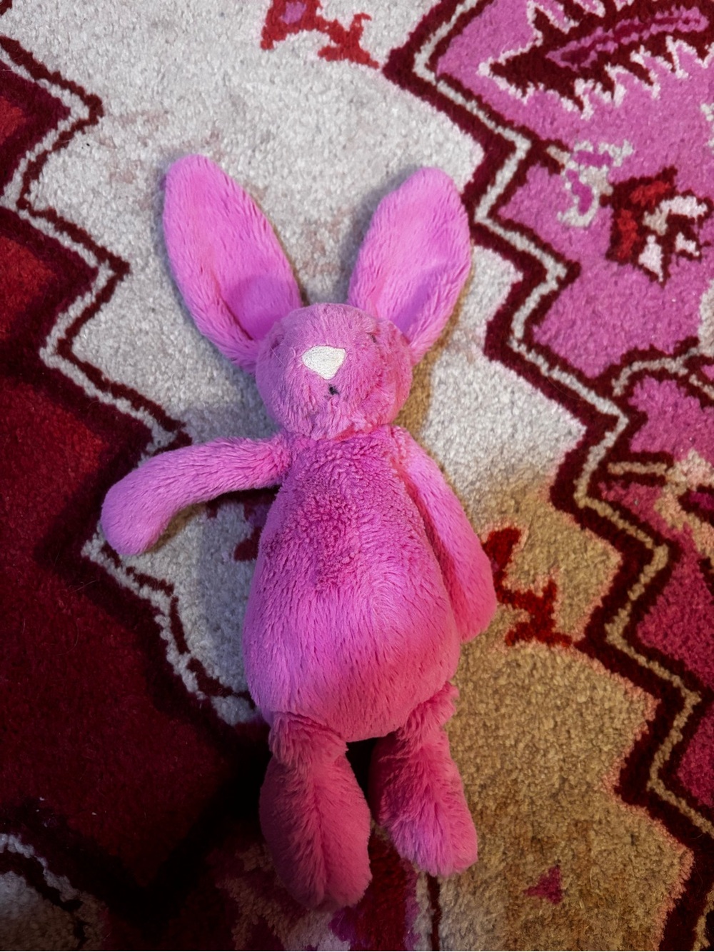 Size small Jellycat hot pink bashful bunny